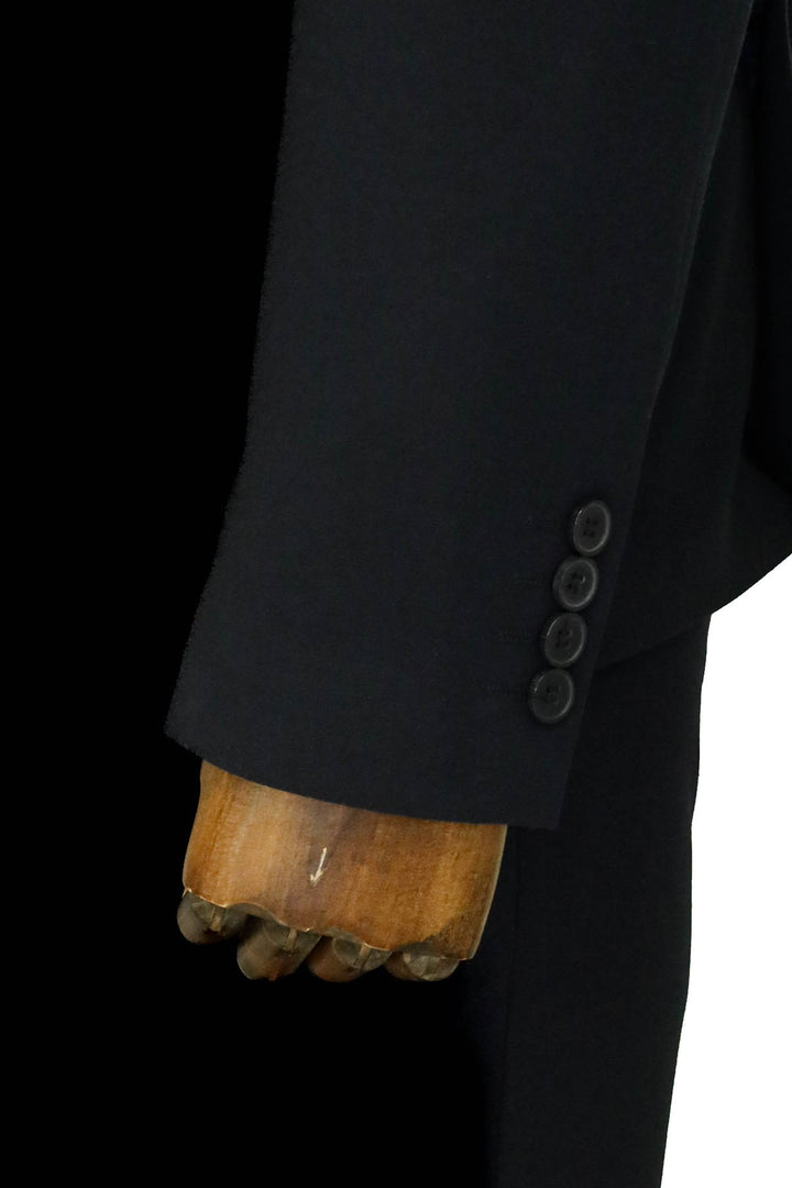 Tek Düğmeli Slim Fit Lacivert Yelekli Erkek Takım Elbise - Wessi