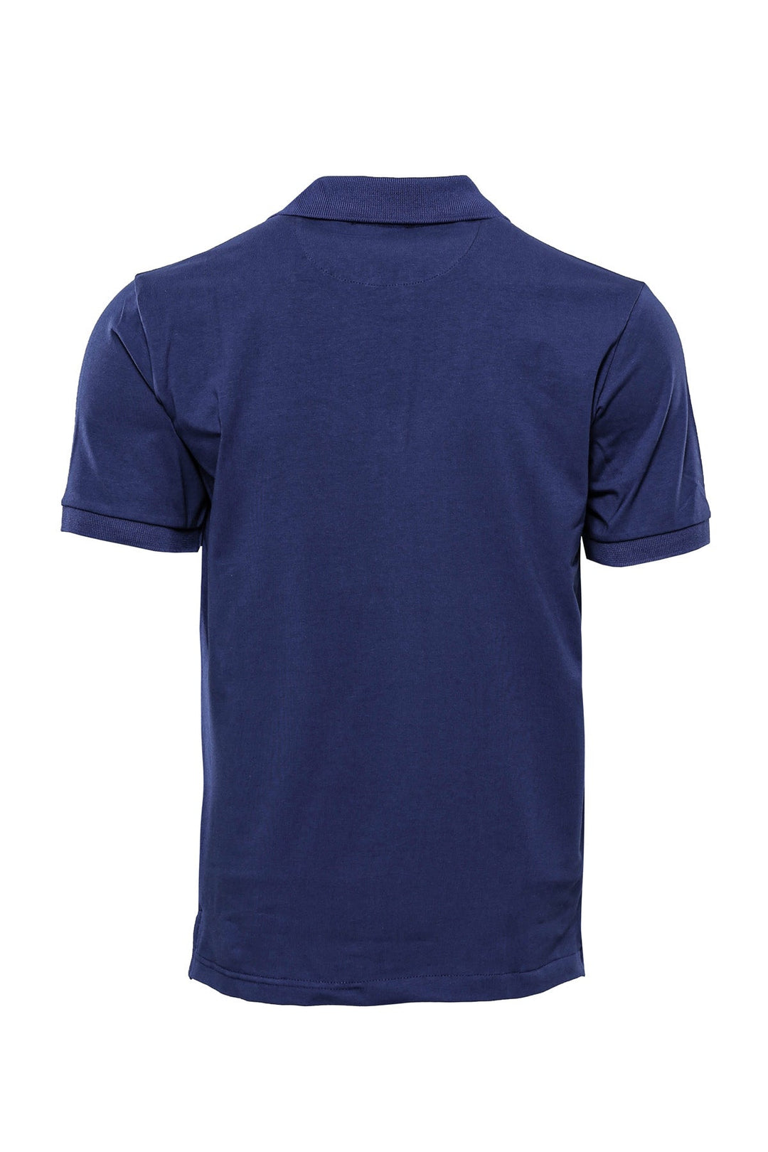 Polo Yaka Düz Açık Lacivert T-shirt - Wessi