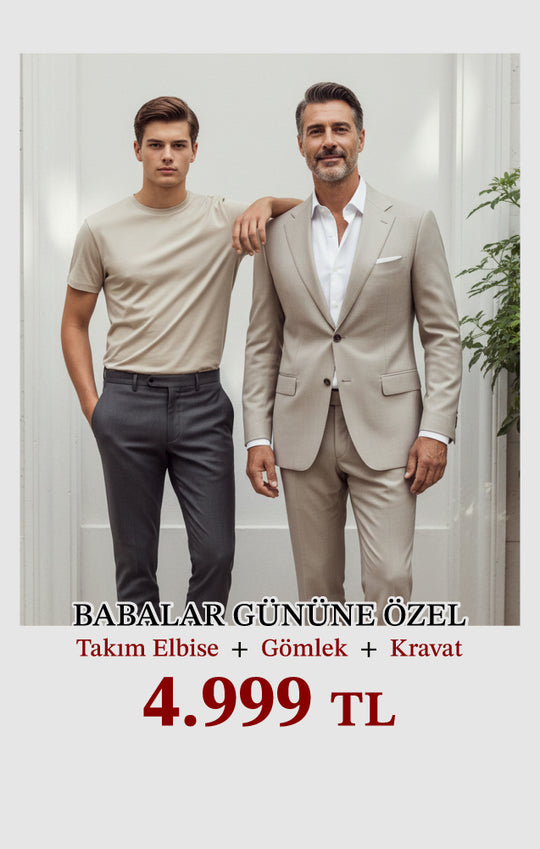 Babalar Günü Takım Elbise-Gömlek-Kravat Set 4.999TL!