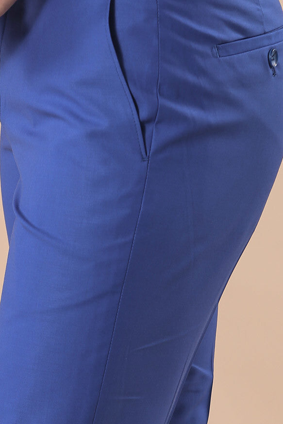 Düz Mavi Renk Takım Elbise - Wessi