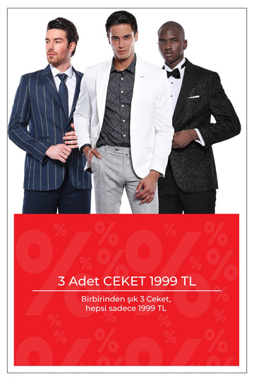 3 Adet Ceket 1.999 TL!