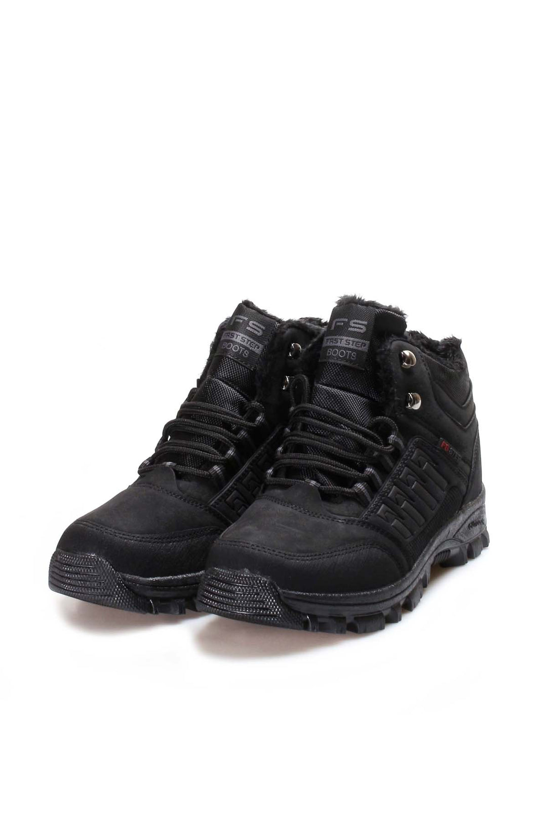 Kürk Astarlı ve Dayanıklı Tabanlı Erkek Siyah Outdoor Bot - Wessi