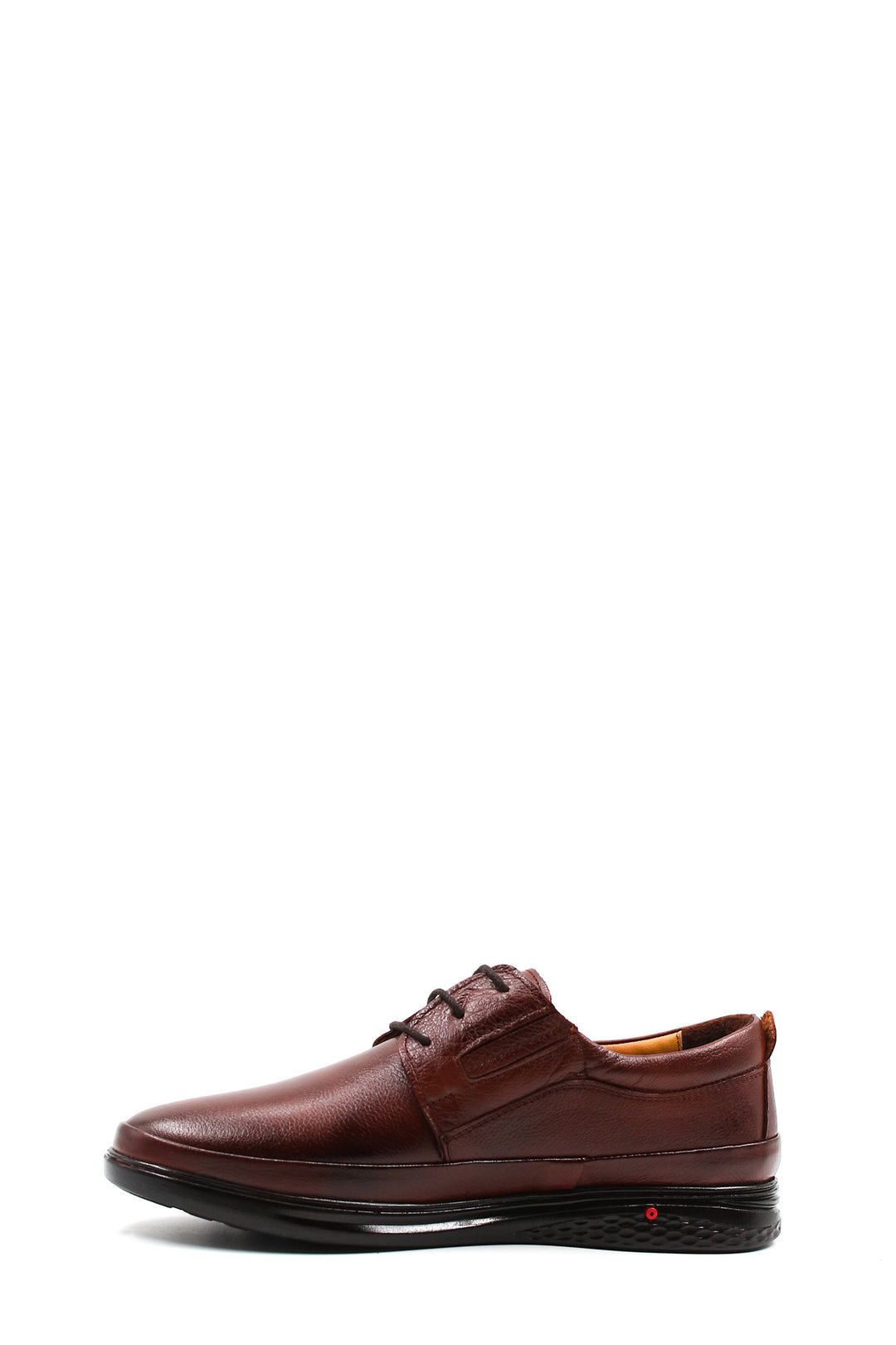 Bordo Deri Günlük Bağcıklı Erkek Loafer -Wessi