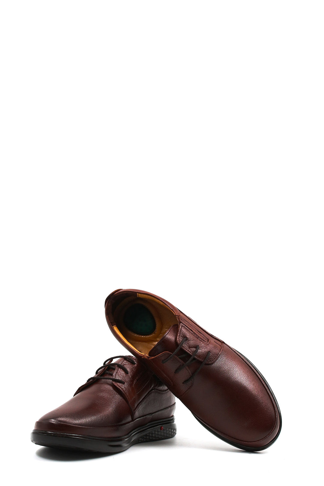 Bordo Deri Günlük Bağcıklı Erkek Loafer -Wessi