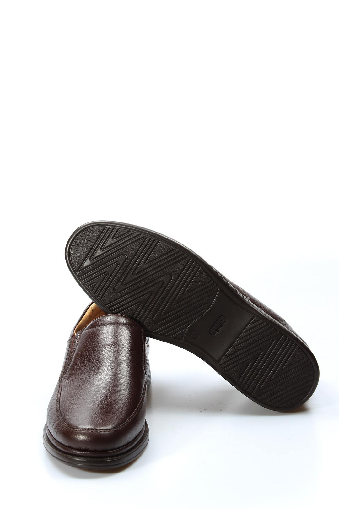 Rahat Tabanlı Erkek Kahverengi Deri Bağıcıksız Loafer - Wessi