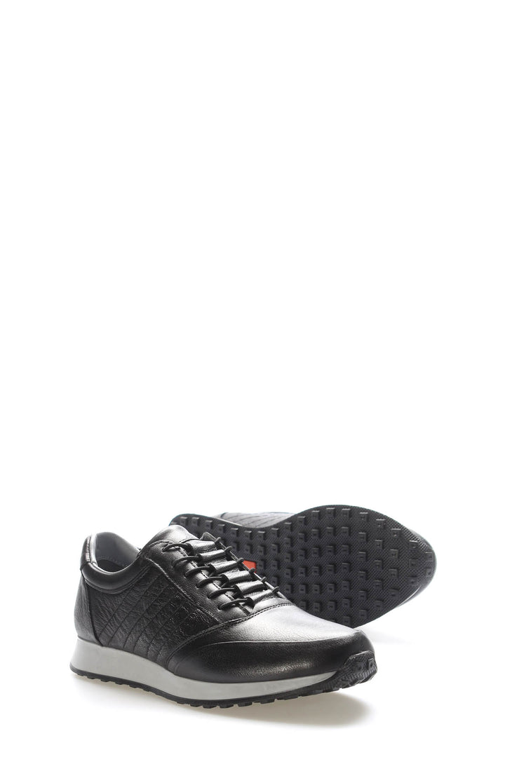 Hakiki Deri Erkek Casual Ayakkabı 951MA062TRM Siyah - Wessi