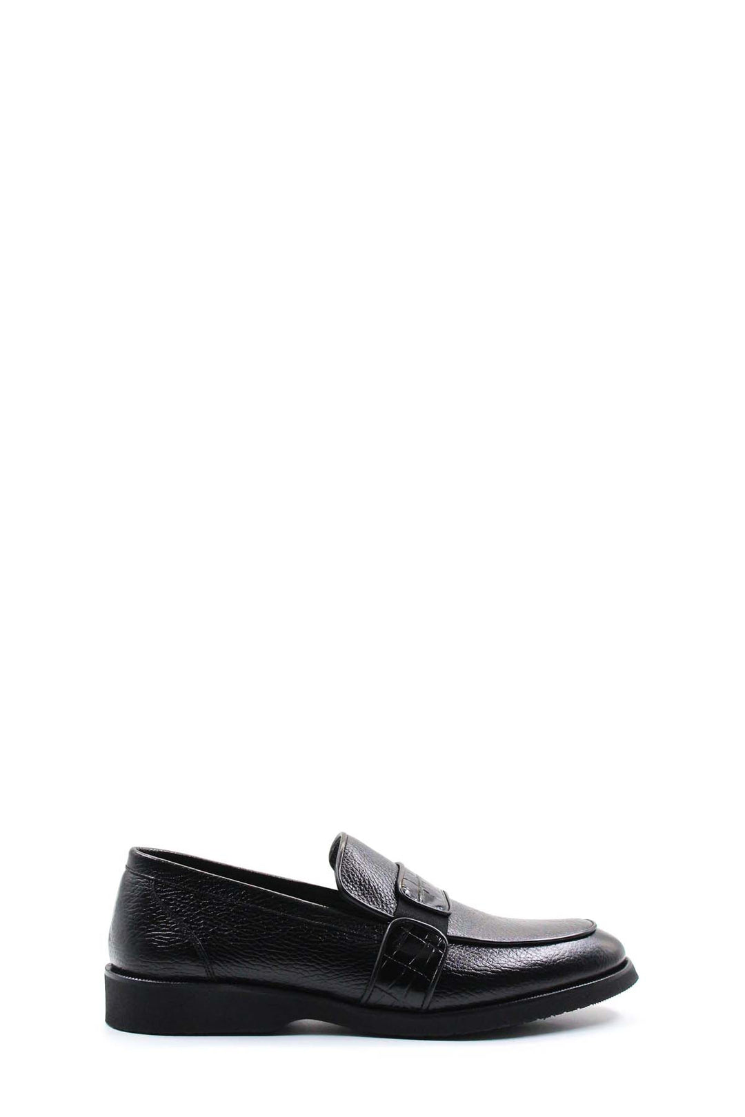 Erkek Siyah Deri Klasik Loafer - Wessi