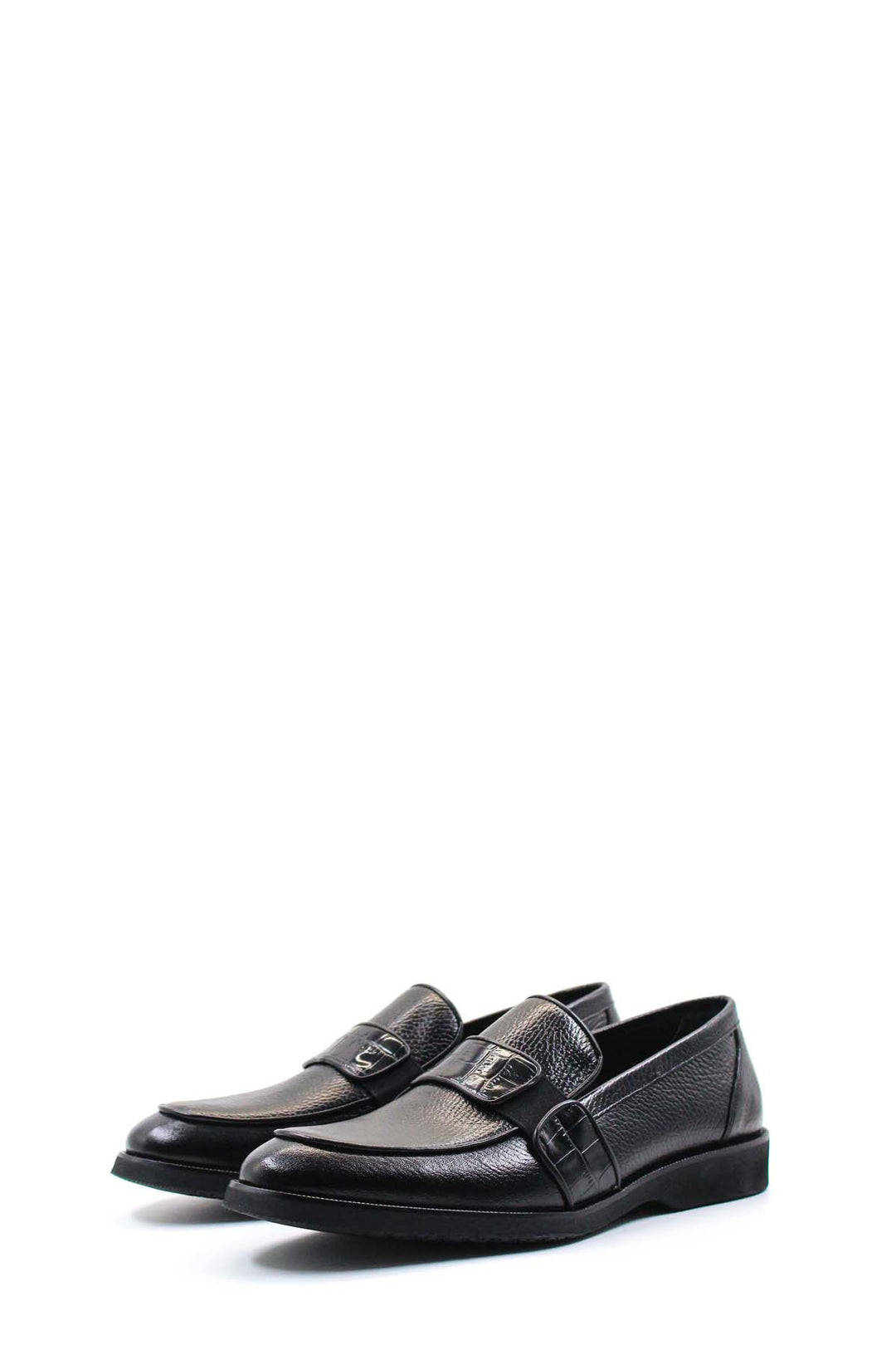 Erkek Siyah Deri Klasik Loafer - Wessi