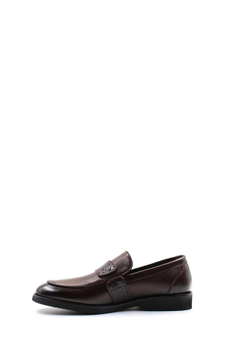 Erkek Kahverengi Deri Klasik Loafer - Wessi
