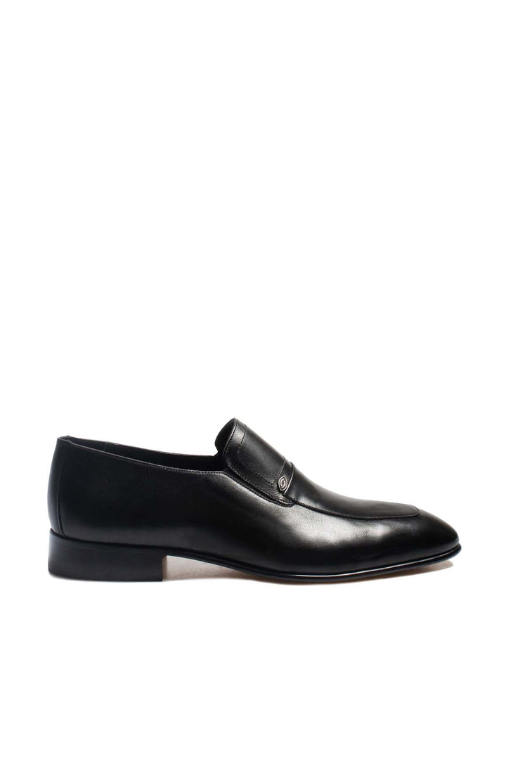 Erkek Siyah Deri Klasik Loafer-Wessi