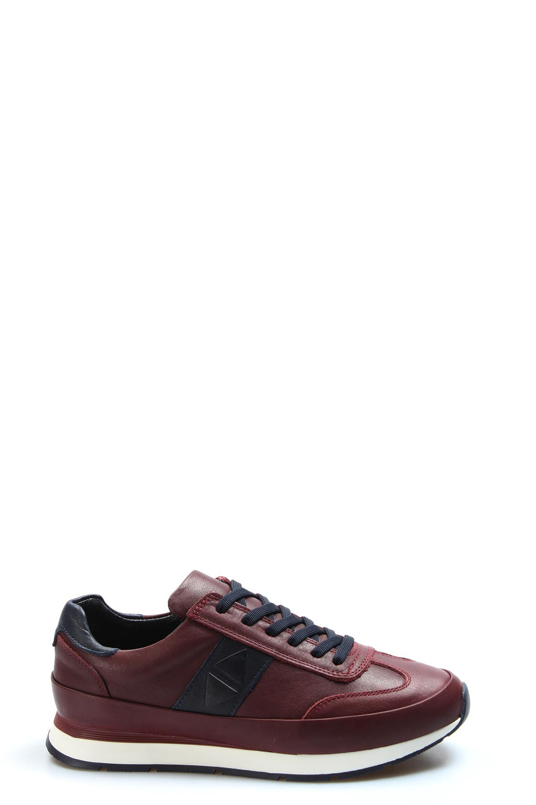 Erkek Bordo Deri Casual Spor Ayakkabı-Wessi