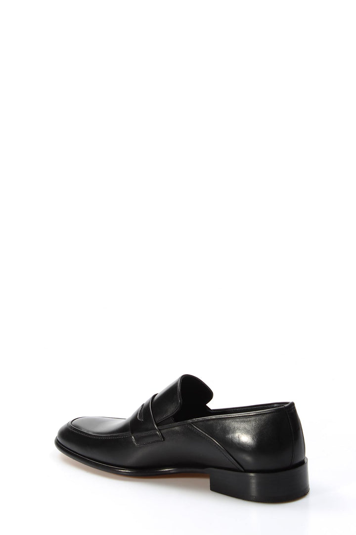 Erkek Siyah Deri Klasik Loafer - Wessi