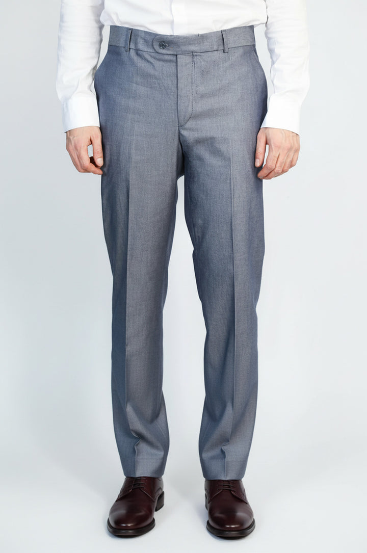 Çelik Grisi Klasik Kesim Kumaş Pantolon-Wessi