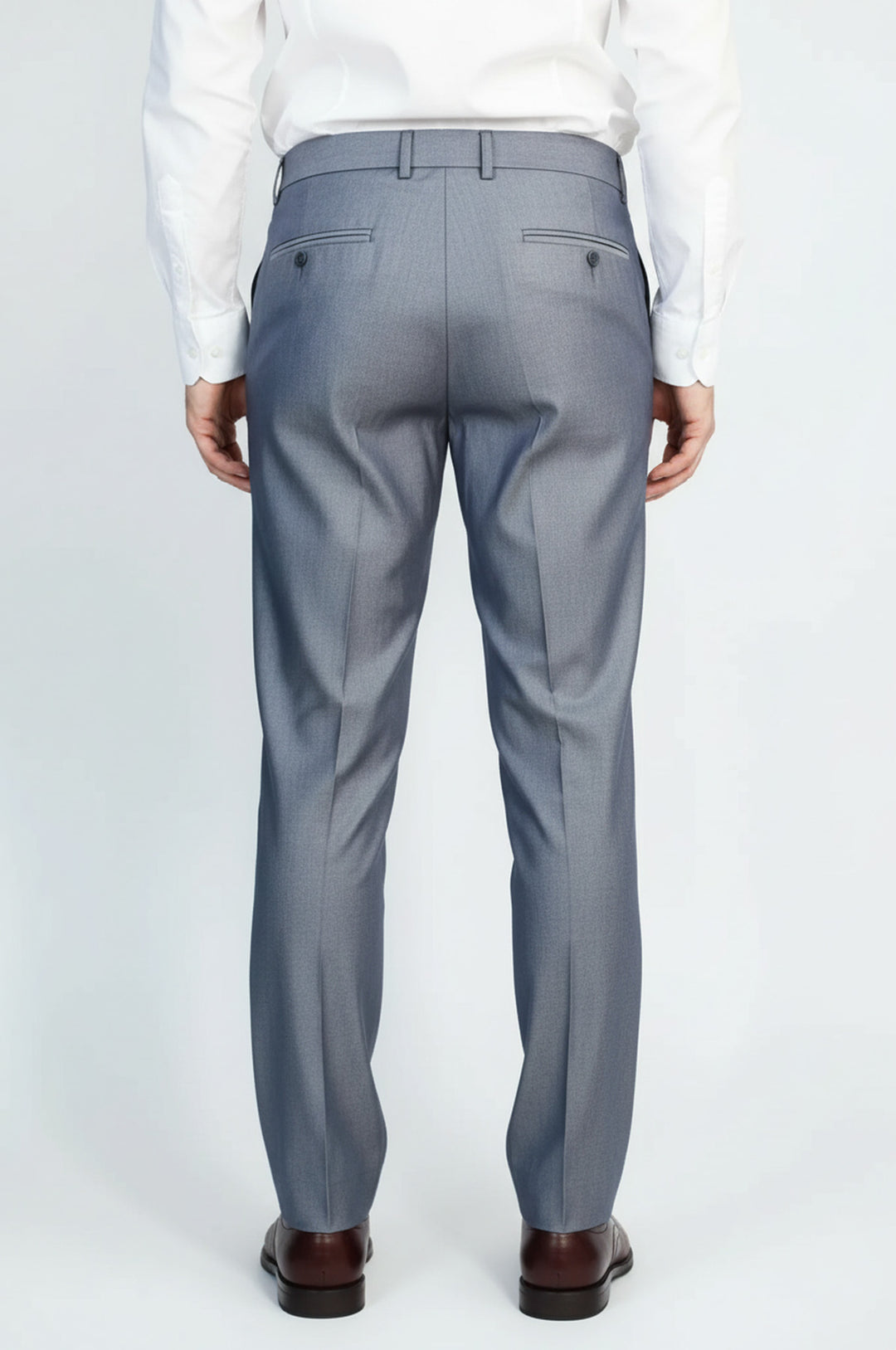 Çelik Grisi Klasik Kesim Kumaş Pantolon-Wessi