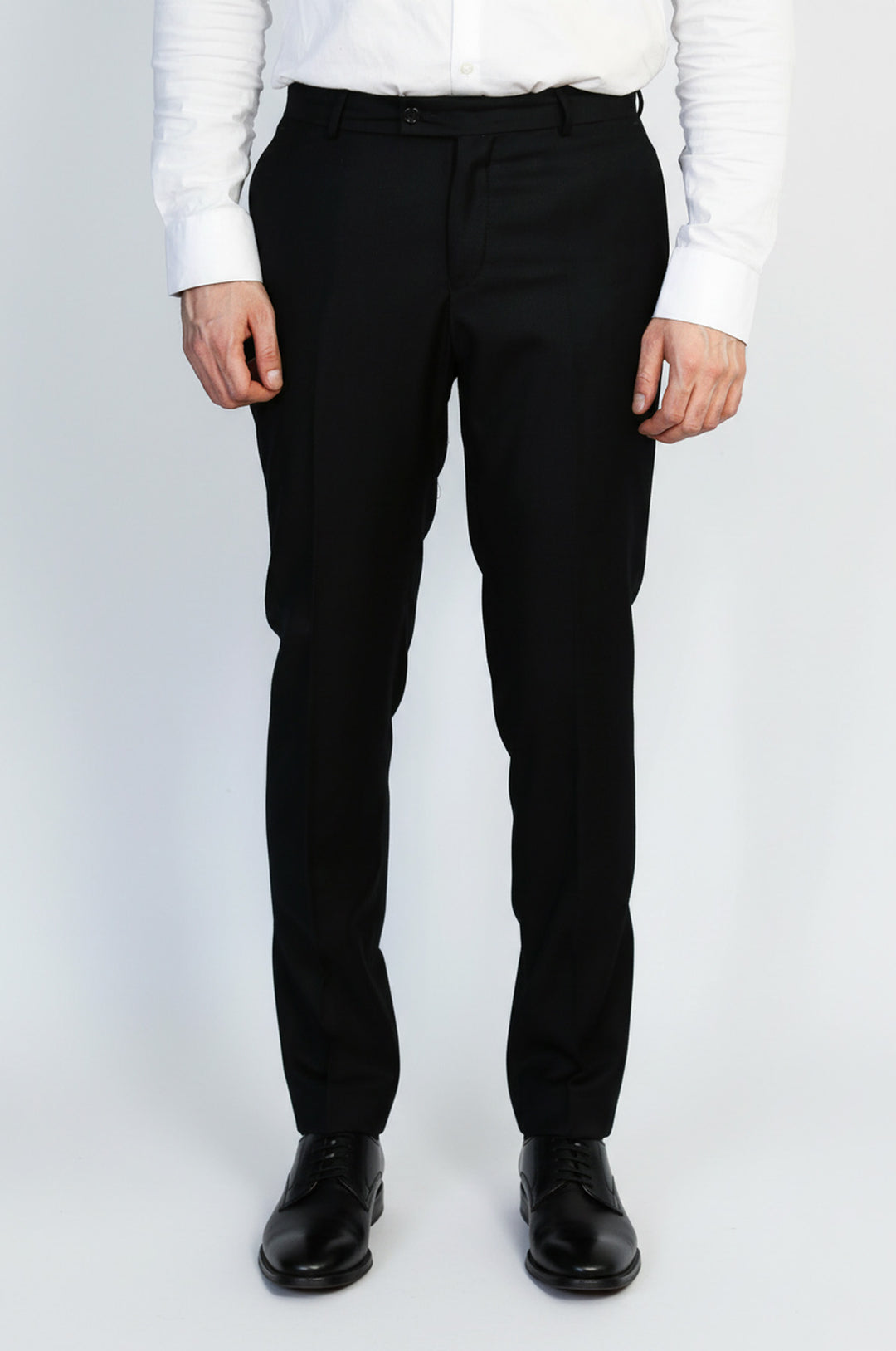 Siyah Klasik Düz Kumaş Pantolon - Wessi