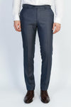 Lacivert Düz Dokulu Slim Kesim Kumaş Pantolon - Wessi