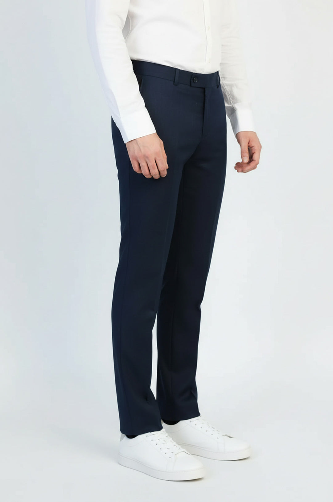 Klasik Lacivert Slim Fit Kumaş Pantolon - Wessi