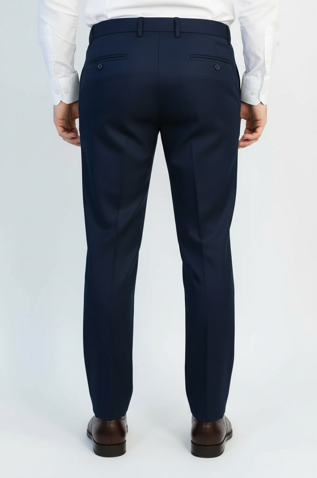 Derin Lacivert Slim Fit Kumaş Pantolon - Wessi