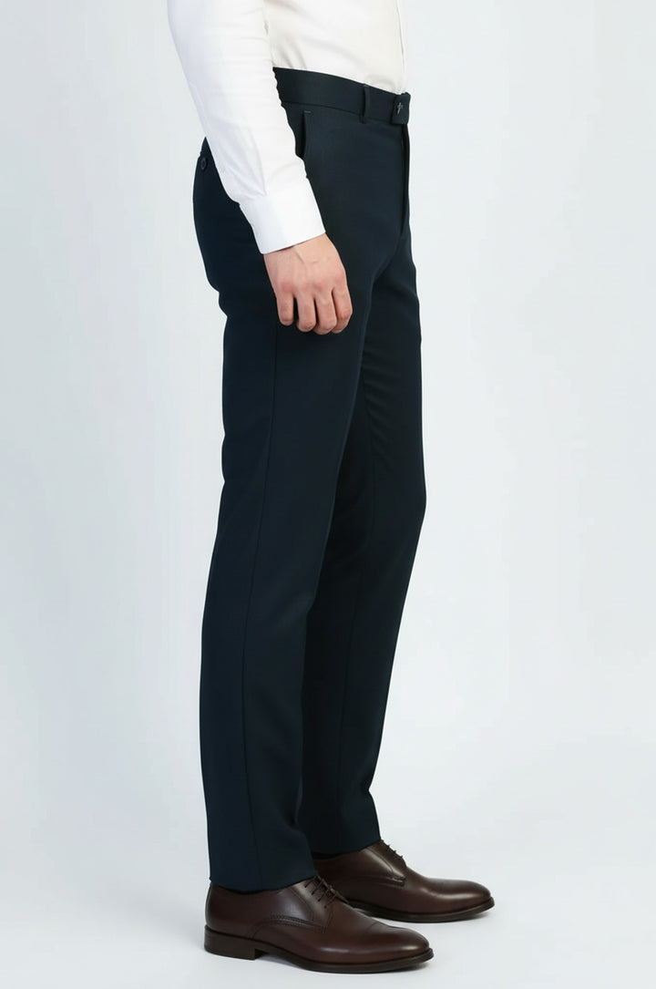 Zümrüt Yeşili Klasik Kesim Kumaş Pantolon - Wessi