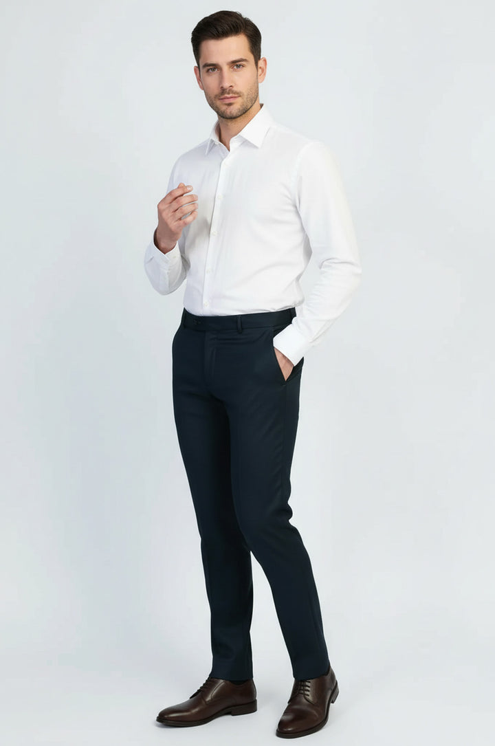 Zümrüt Yeşili Klasik Kesim Kumaş Pantolon - Wessi