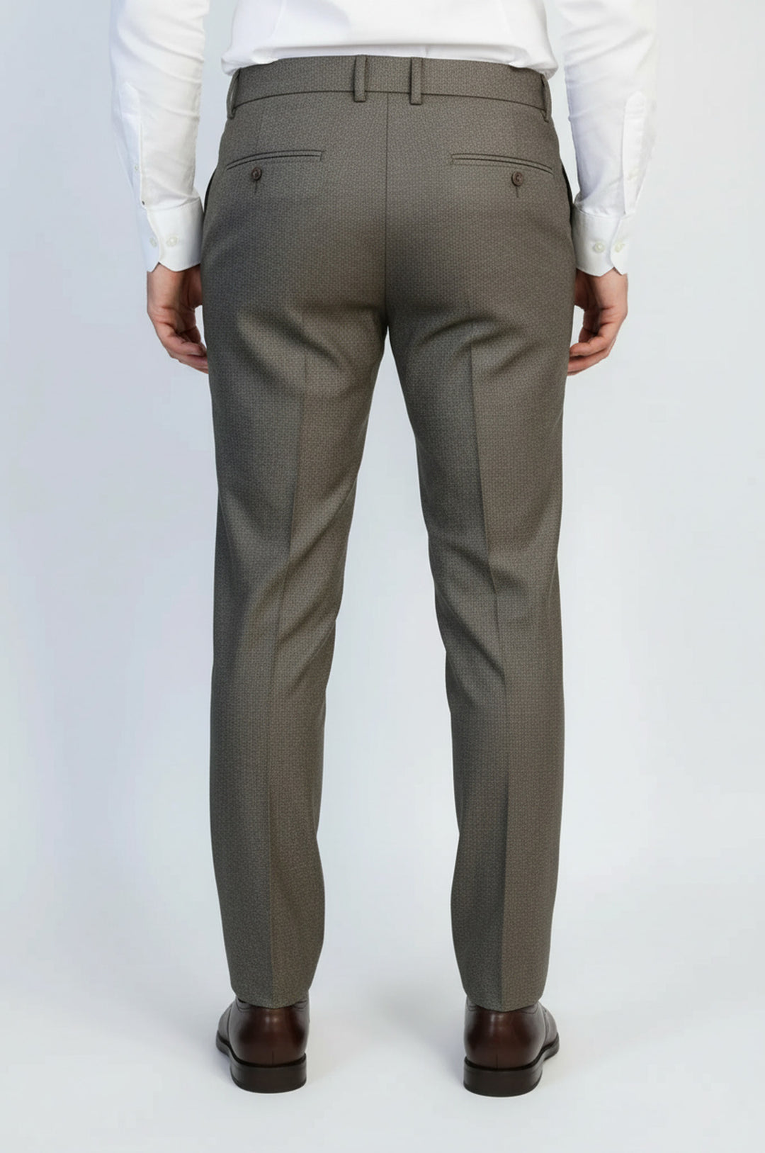 Toprak Tonu Desenli Kumaş Pantolon - Wessi