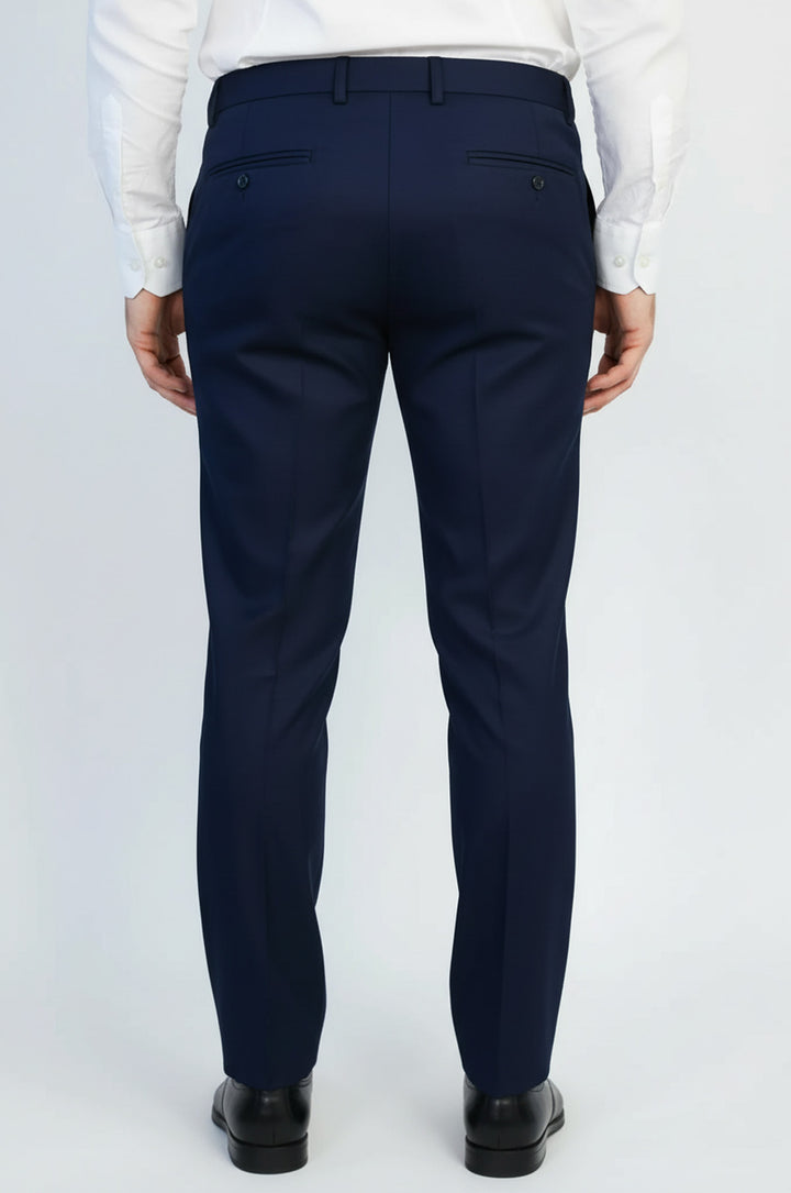 Gece Mavisi Slim Fit Kumaş Pantolon - Wessi