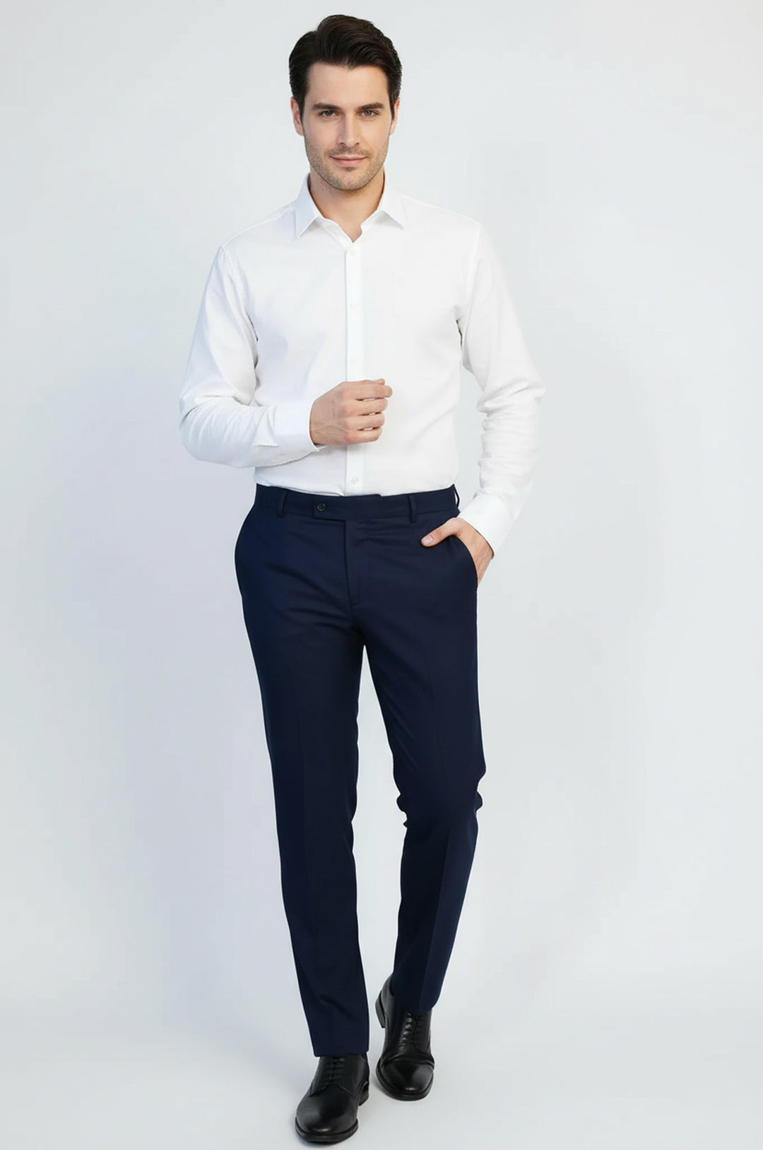 Gece Mavisi Slim Fit Kumaş Pantolon - Wessi