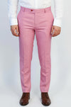 Pembe Klasik Kesim Kumaş Pantolon - Wessi