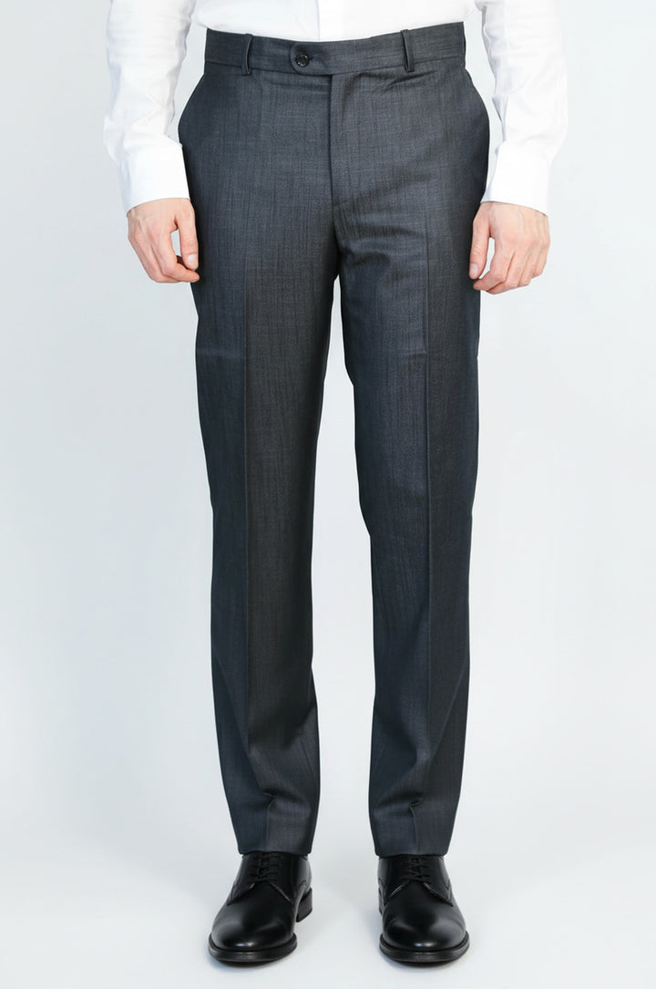 Antrasit Dokulu Slim Fit Kumaş Pantolon - Wessi