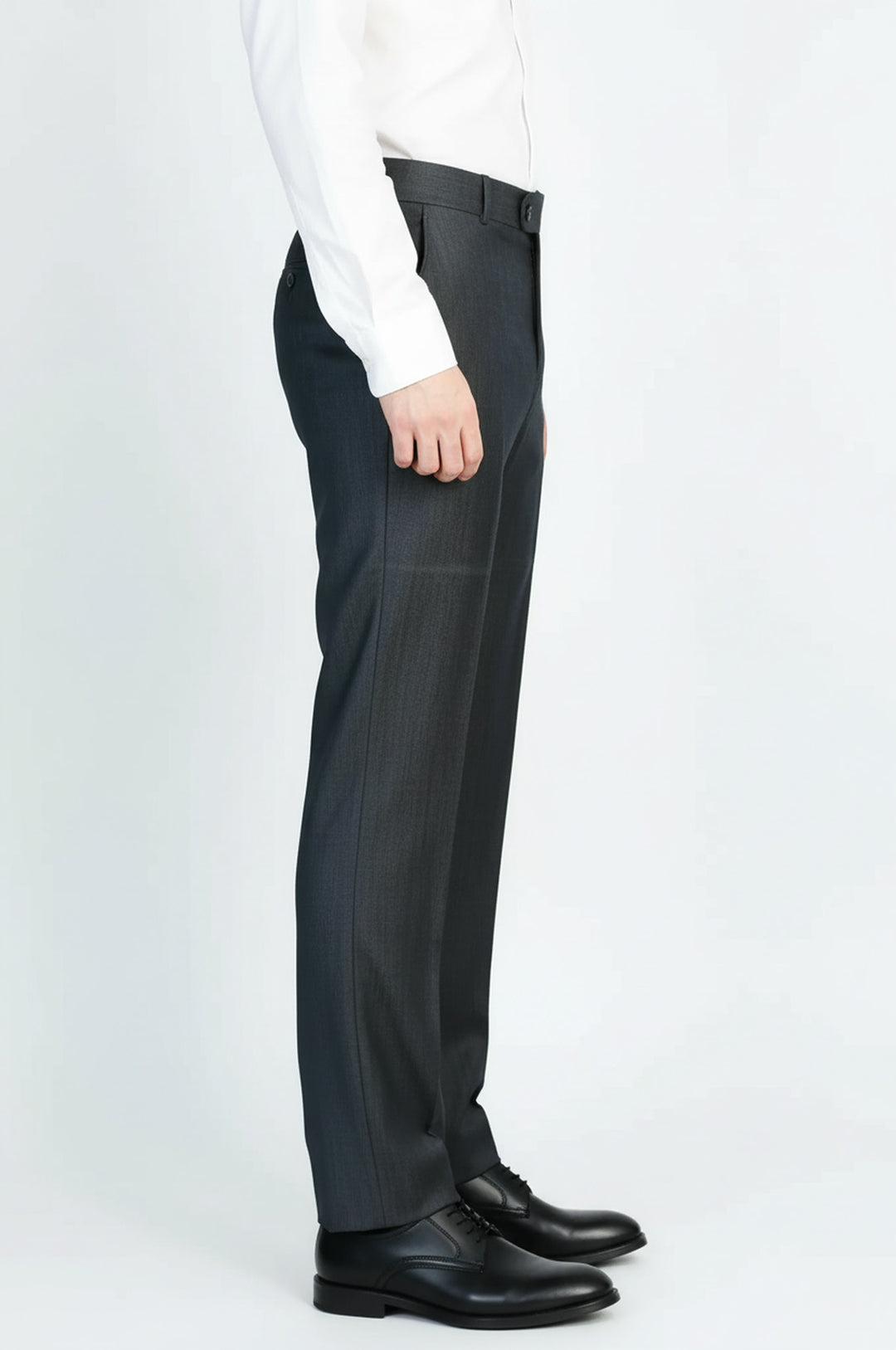 Antrasit Dokulu Slim Fit Kumaş Pantolon - Wessi