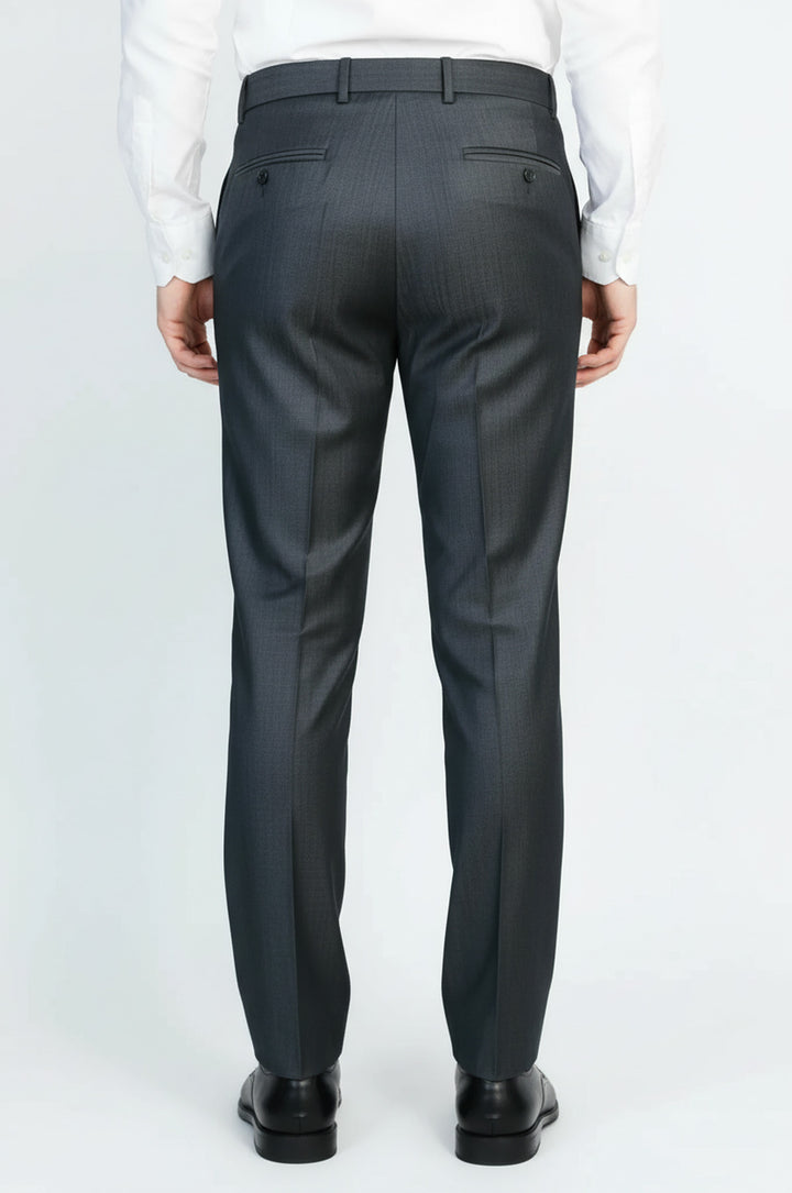 Antrasit Dokulu Slim Fit Kumaş Pantolon - Wessi