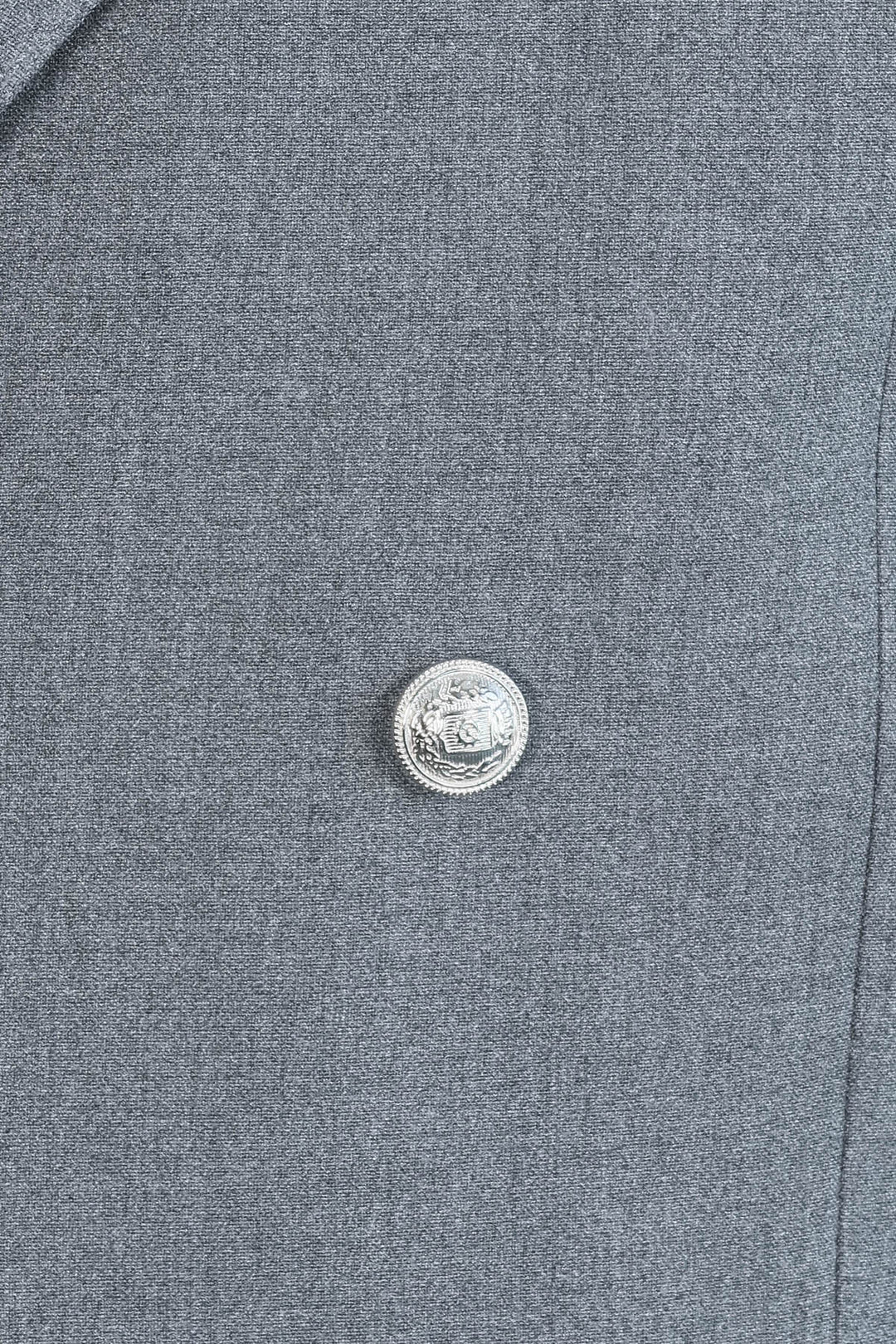 Gümüş Renk Metal Düğmeli Slim Fit Kruvaze Antrasit Erkek Takım Elbise – Wessi